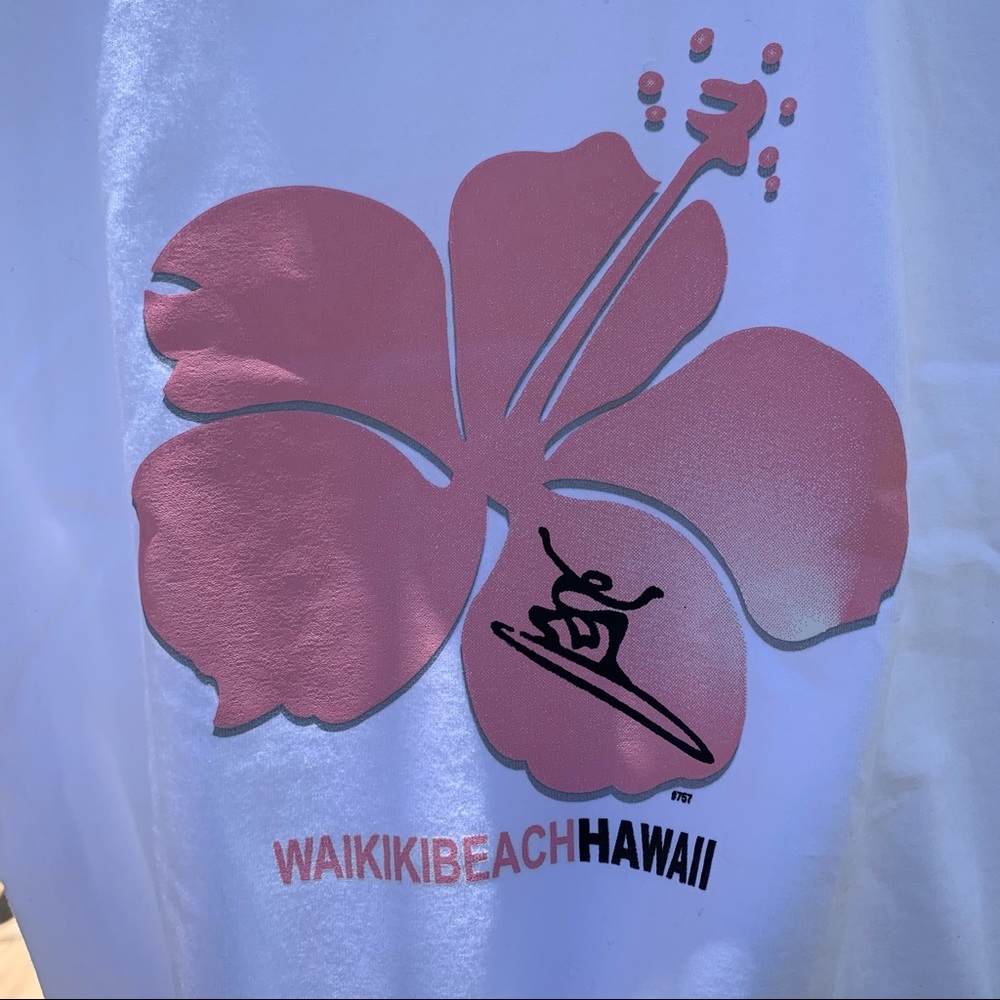 ~HAWAII~ Cropped Flower Tee - Picture 3 of 4